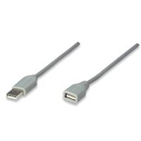 CABLE USB,MANHATTAN,317238, EXTENSION 3.0M, GRIS CABLE USB,MANHATTAN,317238, EXTENSION 3.0M, GRIS